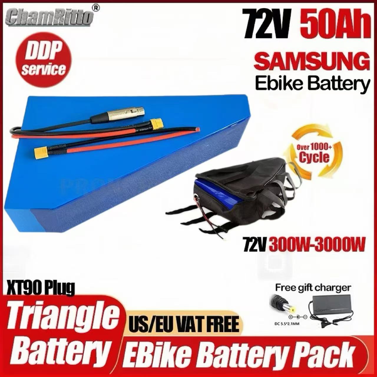 Ebike Conversion Kit 72V 3000W - 72V 3000W電動自転車 Cham Rider 40Ah 30Ah