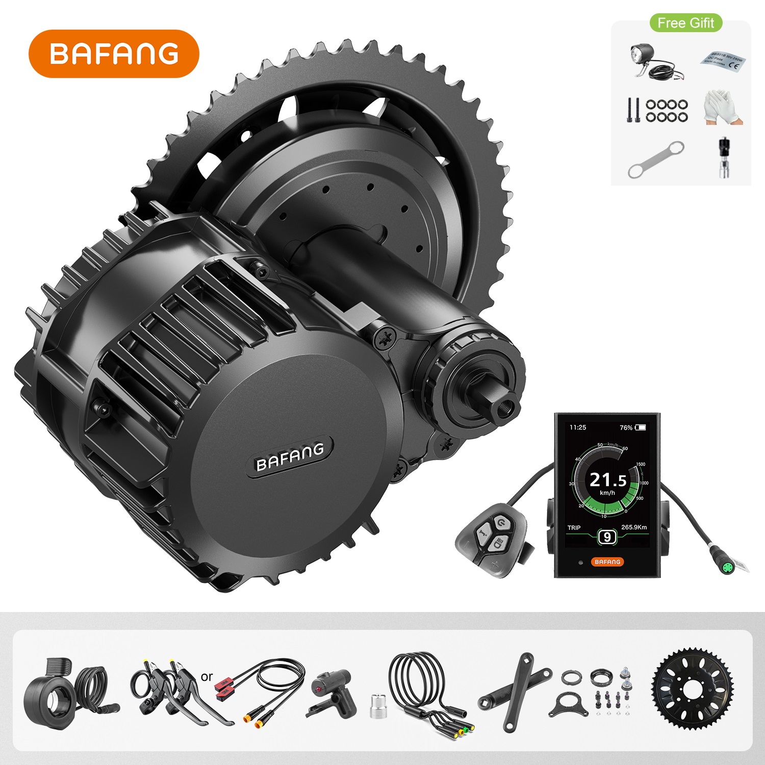 Bafang Bbshd 1000W Conversion Kit - Bafang UART 48V/52V 1000 ワットミッドドライブモーター M615